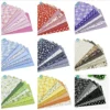 7pcs lot 25cmx25cm Squares Printed Cotton Fabric Kain Diy Cloth Patchwork fabric