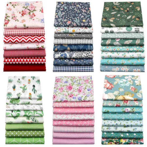 a2bc828785ef4dbb08d4fd589ab51fef.webp Printed Twill Cotton Patchwork Fabrics for Needlework Sewing Quilting Cloth DIY Handmade Kain Cotton 5 8 pcs lot 20x25cm