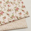 Cotton Fabric Width 60    Rosaceae Flower Design Clothing Dresses Cloth  Kain Cotton Bidang 60