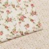 Cotton Fabric Width 60    Rosaceae Flower Design Clothing Dresses Cloth  Kain Cotton Bidang 60