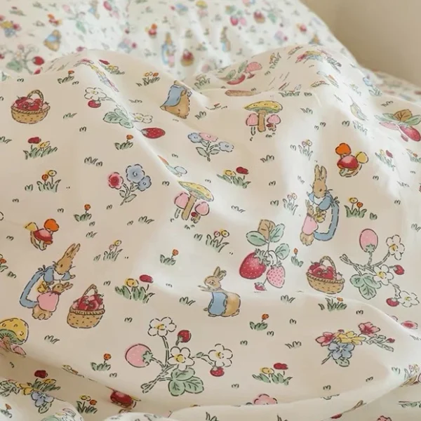cn-11134207-7r98o-lr2moet449ul8c.webp Cotton Fabric Width 60 Forest Rabbit Design Clothing Dresses Sheet Cloth Kain Cotton Bidang 60
