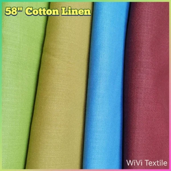 my-11134207-7quky-lhok2g2xg3xp66.webp 58 Cotton Linen Fabric Cotton Blend Faux Linen Kain Baju 1 m