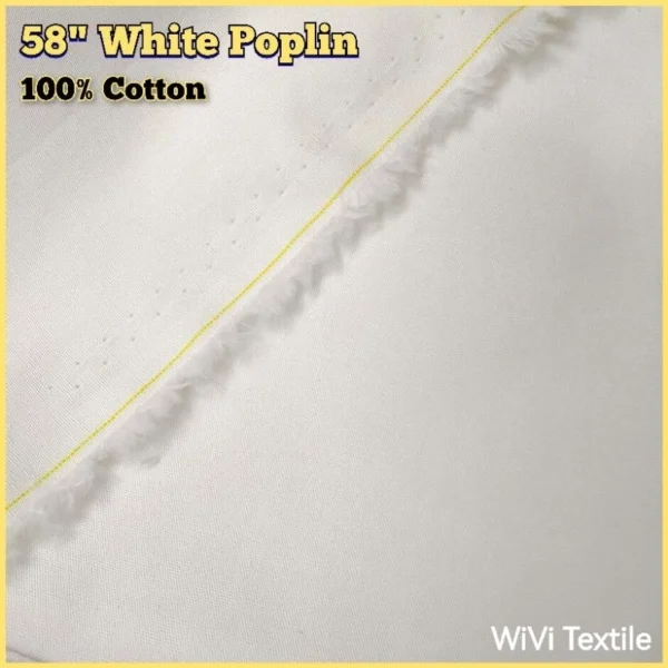 my-11134207-7r98s-lt7l4kflkzqv71.webp 58 White Poplin Kain Putih Poplin Kain Cotton per meter