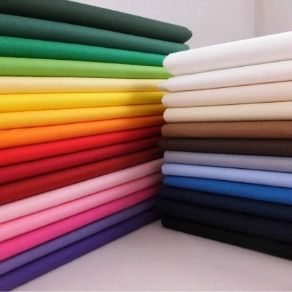 100  Cotton Solid Homespun Fabric for Patchwork Quilting DIY Craft Kain Perca