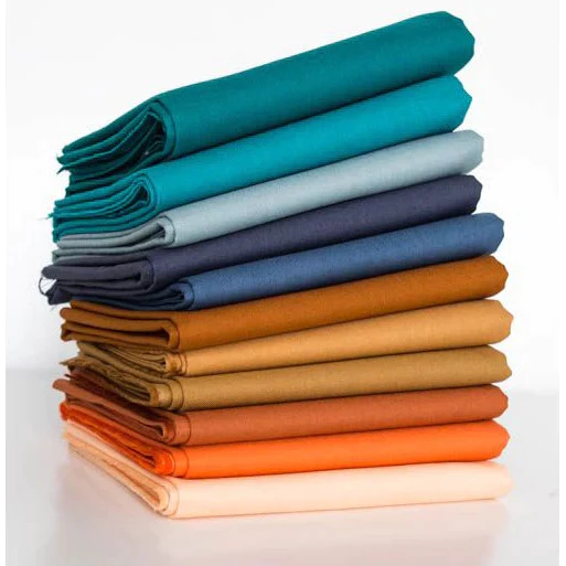 100  Cotton Solid Homespun Fabric for Patchwork Quilting DIY Craft Kain Perca