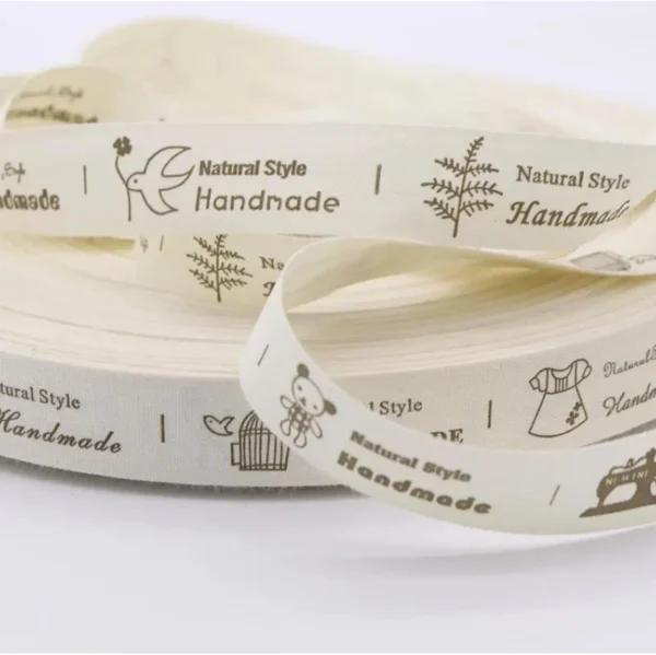 Zakka Label Cotton Tape 2cm Cute Ribbon 1 m DIY Craft Fabric