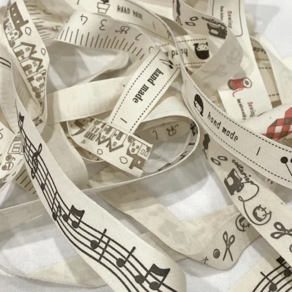 Zakka Label Cotton Tape 2cm Cute Ribbon 1 m DIY Craft Fabric