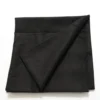 50 × 140cm Black Linen Cotton Fabric – Soft Natural Blend Fabric for Sewing & DIY