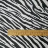 150 × 200cm White Zebra Print Cotton Spandex Knit Fabric – 4-Way Stretch Fabric for Swimwear & Apparel