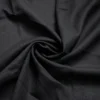 50 × 140cm Black Linen Cotton Fabric – Soft Natural Blend Fabric for Sewing & DIY