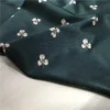 100cm Mulberry Silk Stretch Satin Fabric – Textured Herringbone Print for Blouses & Dresses