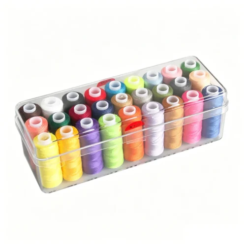 27 Colors Polyester Sewing Thread Kit – Multi-Color Thread Set with Storage Box