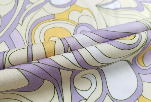 1m × 1.4m Geometric Patchwork Viscose Fabric – Soft Dress Fabric for Sewing