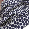 50 × 160cm Navy Polka Dot Cotton Fabric – French Style Sewing Fabric for Dresses & Shirts