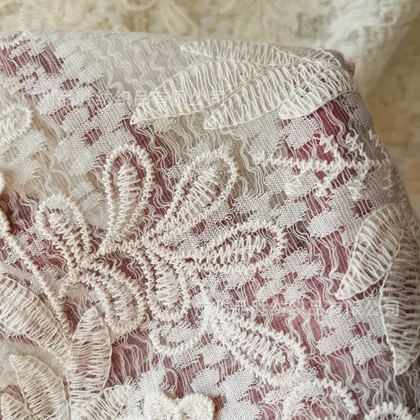 S214681f969ac44ec893249a3efeb33ddo.webp 45 × 130cm Floral Embroidered Lace Fabric – Wedding Dress & Sewing Fabric