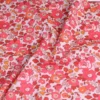 50 × 145cm Red Floral Cotton Poplin Fabric – Printed Sewing Fabric for Dresses & DIY