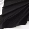 1 Yard Black Cotton Eyelet Embroidery Fabric – Hollow Embroidered Fabric for Dresses & Sewing