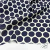 50 × 160cm Navy Polka Dot Cotton Fabric – French Style Sewing Fabric for Dresses & Shirts