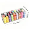 27 Colors Polyester Sewing Thread Kit – Multi-Color Thread Set with Storage Box