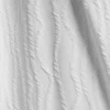1m White Striped Jacquard Knit Fabric – Stretch Pleated Fabric for Fashion Sewing
