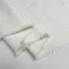 100cm White 3D Jacquard Satin Fabric – Cotton & Memory Silk Blend for Hanfu & Qipao