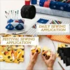 S9e040863d2bc4799b998c6a168bfd3c21.webp 40pcs Assorted Cotton Fabric Squares – Printed Patchwork Fabric for DIY Sewing & Crafts