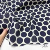 50 × 160cm Navy Polka Dot Cotton Fabric – French Style Sewing Fabric for Dresses & Shirts
