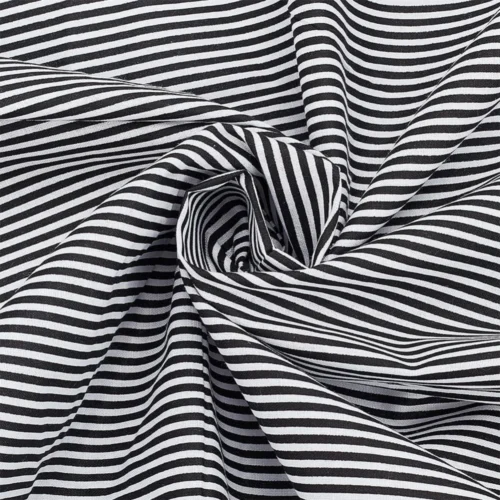 Sc425bbf9d33740e5909ce08968d69ed5S.webp 1.09 Yard Black & White Striped Cotton Fabric – 63in Wide Sewing Fabric