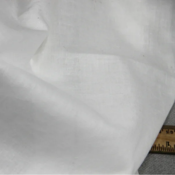 3m White Cotton Voile Fabric – Lightweight Cotton Lining & Curtain Fabric (140cm Wide)