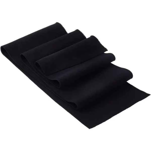Sddd7dd2fd48144b3a806eea664039cfaC.webp 39 × 6in Black Rib Knit Cuff Fabric – Stretch Ribbing for Waistbands, Cuffs & Neckbands