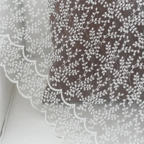 Se3312956639143d2ace2aba916bffe90J.webp 1 Yard Floral Embroidered Organza Mesh Lace Fabric – Wedding Dress & DIY Sewing Fabric