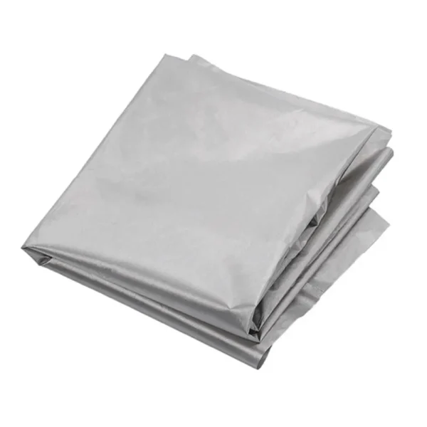 100 × 150cm Silver Coated Waterproof Nylon Fabric – Heat Insulation & UV Protection