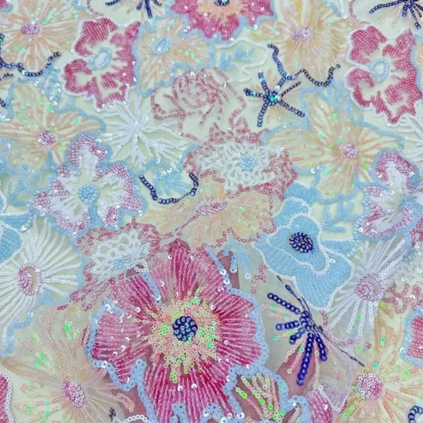 Sf27c2114e04f48018253410469e09e92B.webp 90 × 150cm Floral Sequin Embroidered Mesh Lace Fabric – DIY Dress & Sewing Fabric