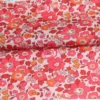50 × 145cm Red Floral Cotton Poplin Fabric – Printed Sewing Fabric for Dresses & DIY